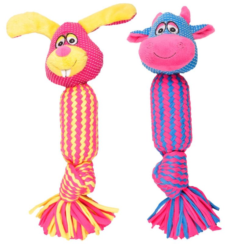 Hondenspeelgoed Koe of Konijn Lijfje van Touw - 31 cm