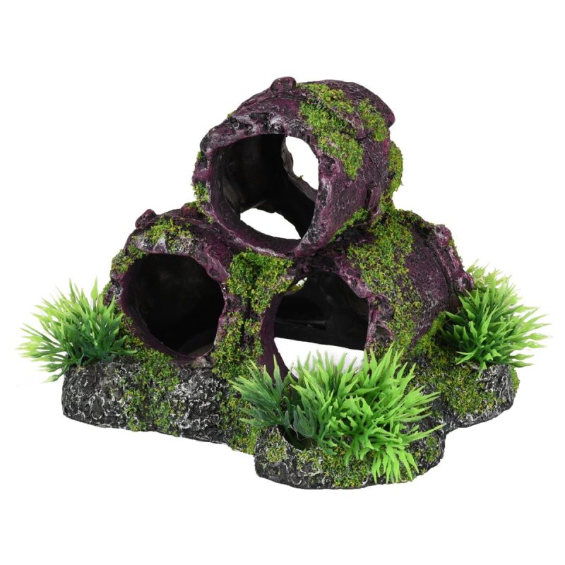 Aquarium decoratie Moza Rioolbuizen - 13 x 11 x 11 cm