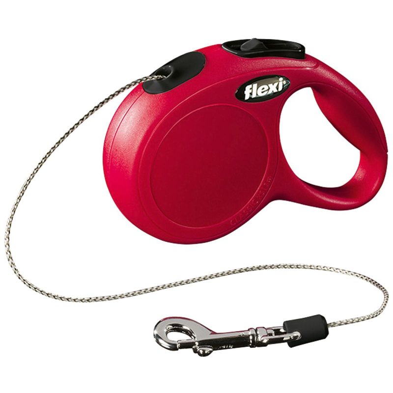 Kattenriem Flexi New Classic Koord Kat Rood