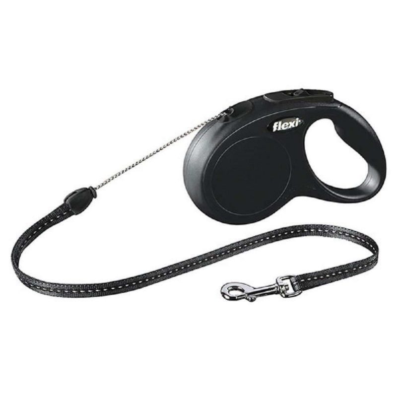 Flexi New Classic Koord Zwart - 5M