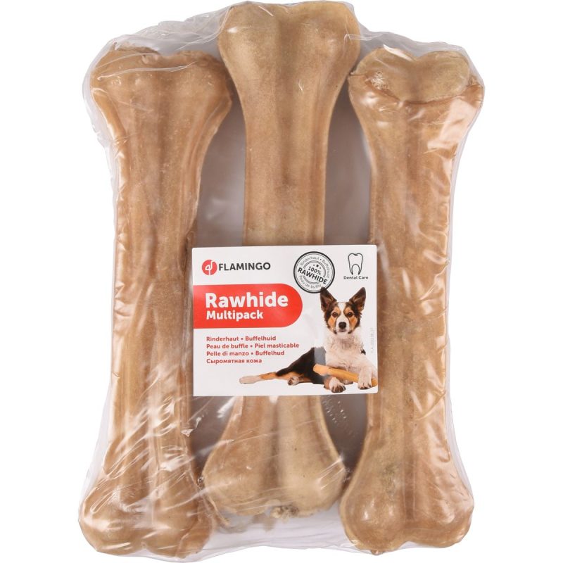Hondensnack Rawhide Been 21 cm 3 stuks