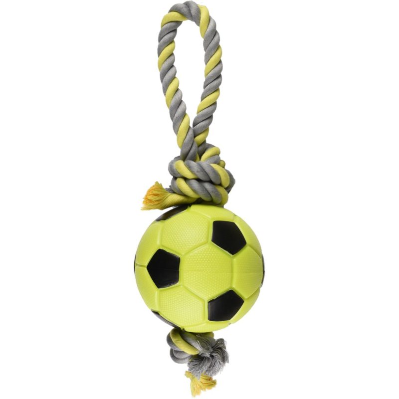 Hondenspeelgoed Sporty Voetbal Groen - 12 cm