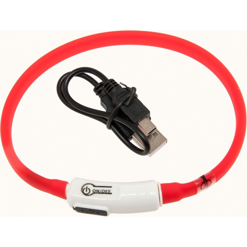Kattenhalsband LED Visio Light Rood